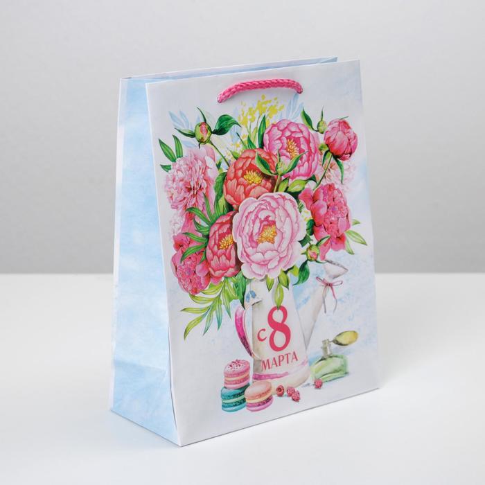 Пакет ламинированный вертикальный «Пионы», MS 18 × 23 × 8 см
Пакет ламинированный вертикальный «Пионы», MS 18 × 23 × 8 см