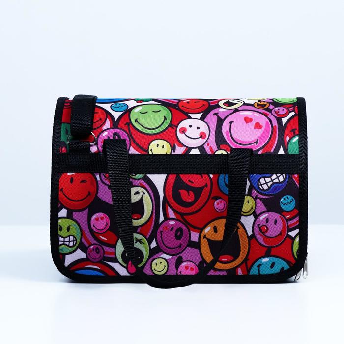 фото Сумка - переноска для животных, 31 х 20,5 х 22, микс цветов пижон