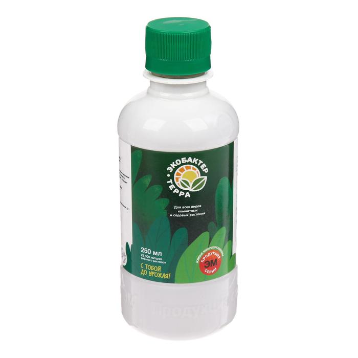 Удобрение жидкое "Экобактер-Терра", для всех видов садовых и комнатных растений, 250 мл
Удобрение жидкое "Экобактер-Терра", для всех видов садовых и комнатных растений, 250 мл