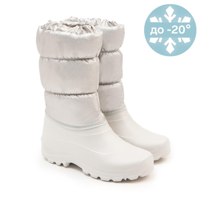 Сноубутсы женские, цвет серебристый, размер 40-41 
Сноубутсы женские, цвет серебристый, размер 40-41