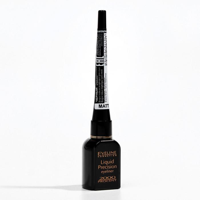 Водостойкая подводка для глаз Eveline Liquid Precision Eyeliner 2000 Procent, 4 мл 
Водостойкая подводка для глаз Eveline Liquid Precision Eyeliner 2000 Procent, 4 мл