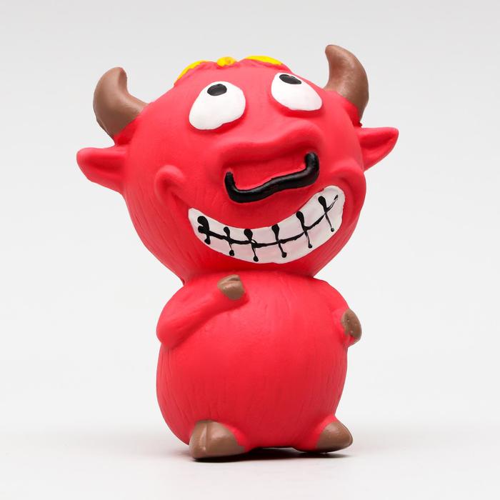 Игрушка для собак "Бык-чертик", латекс, 10 см, красная
Игрушка для собак "Бык-чертик", латекс, 10 см, красная