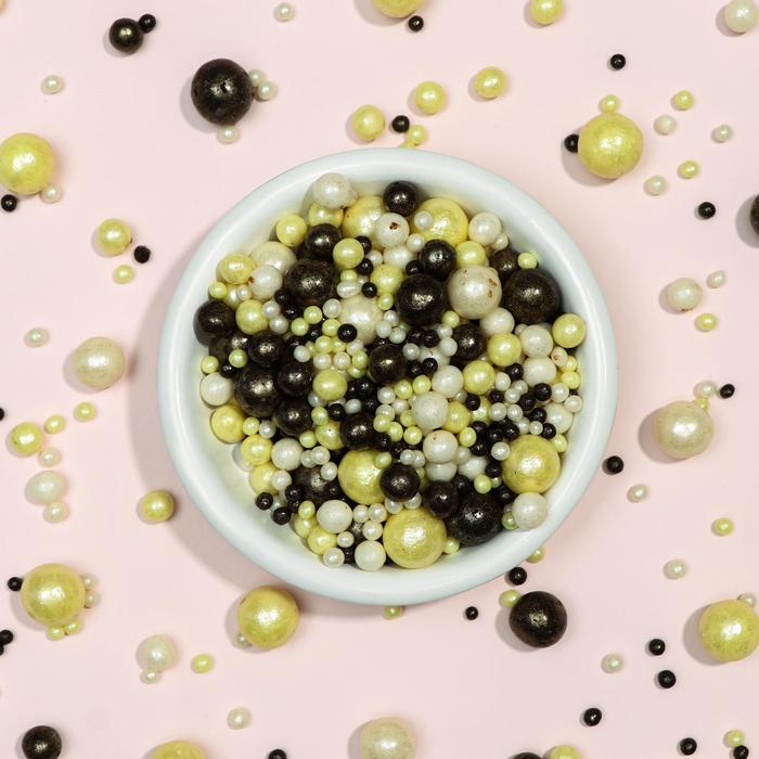 Драже зерновое в цветной кондитерской глазури «Жемчуг» жёлтый, серебро, бронза, 50 г
Драже зерновое в цветной кондитерской глазури «Жемчуг» жёлтый, серебро, бронза, 50 г