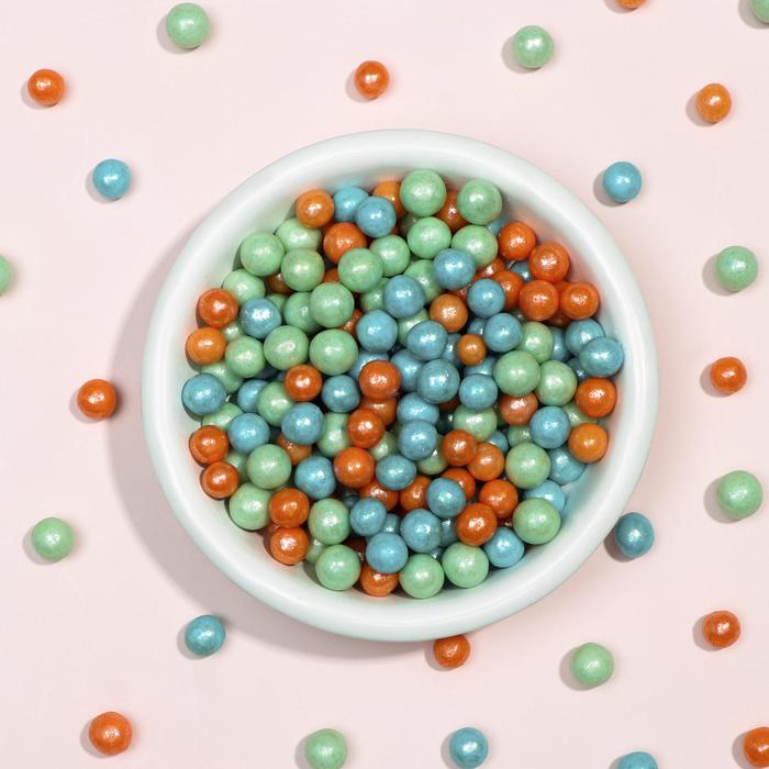 Драже зерновое в цветной кондитерской глазури «Жемчуг» бирюза, персиковый, изумруд, 6-8 мм, 50 г
Драже зерновое в цветной кондитерской глазури «Жемчуг» бирюза, персиковый, изумруд, 6-8 мм, 50 г