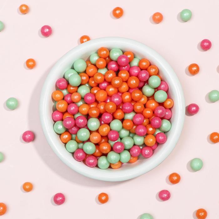 Драже зерновое в цветной кондитерской глазури «Жемчуг» розовый, изумруд, персиковый, 6-8 мм, 50 г
Драже зерновое в цветной кондитерской глазури «Жемчуг» розовый, изумруд, персиковый, 6-8 мм, 50 г