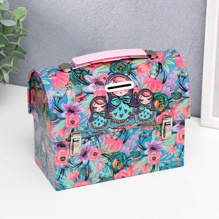 Копилка металл сундучок "Матрёшки в цветах" 13,5х17х8 см
Копилка металл сундучок "Матрёшки в цветах" 13,5х17х8 см