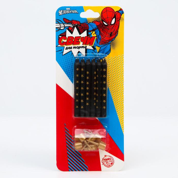 Набор свечей для торта, Человек-Паук, 12 шт.
Набор свечей для торта, Человек-Паук, 12 шт.