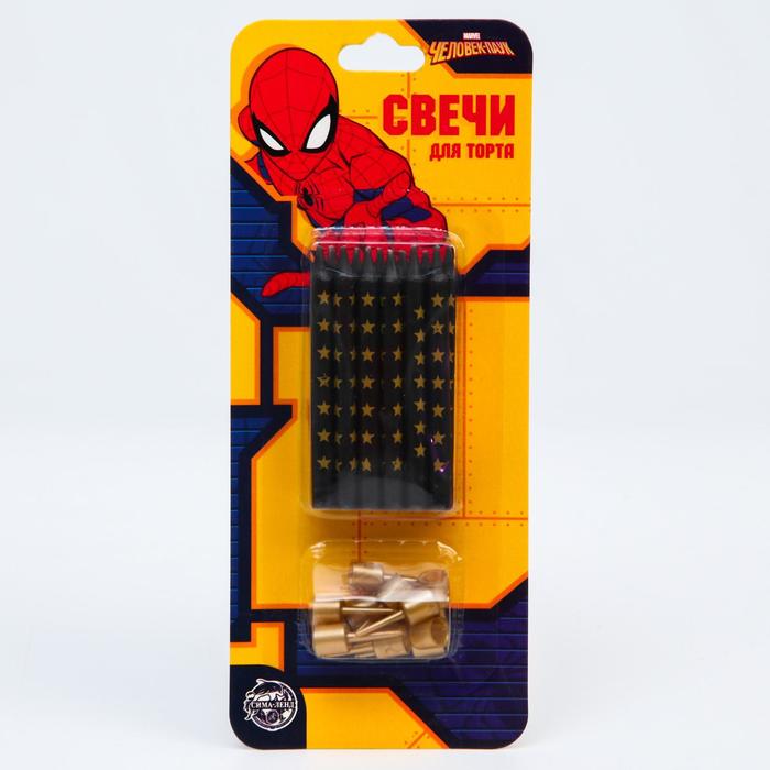 Набор свечей для торта, Человек-Паук, 12 шт.
Набор свечей для торта, Человек-Паук, 12 шт.