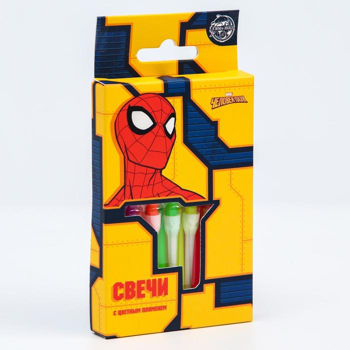 Набор свечей с цветным пламенем для торта, Человек-Паук, 12 шт.
Набор свечей с цветным пламенем для торта, Человек-Паук, 12 шт.