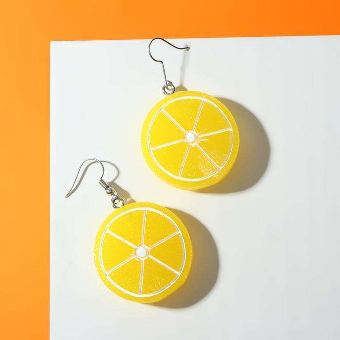 Серьги пластик "Вкусности" слайс лимона, цвет бело-жёлтый
Серьги пластик "Вкусности" слайс лимона, цвет бело-жёлтый