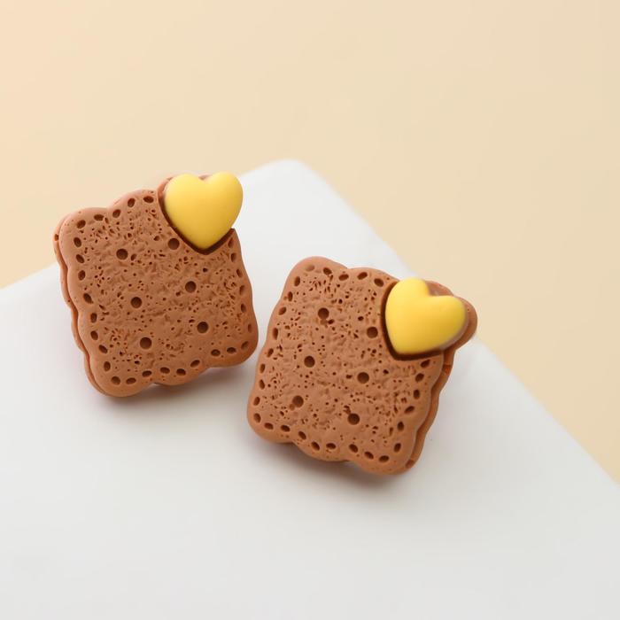 Серьги пластик "Вкусности" печенюшка, цвет коричнево-жёлтый
Серьги пластик "Вкусности" печенюшка, цвет коричнево-жёлтый