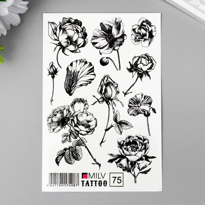 Татуировка на тело "Цветы" 10х15 см
Татуировка на тело "Цветы" 10х15 см