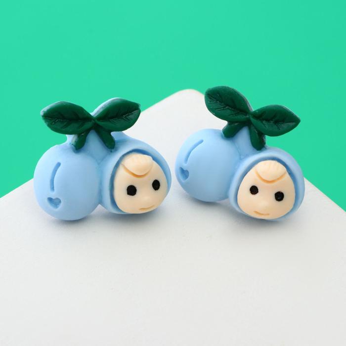 Серьги "Пупсик ягодка", цвет бежево-голубой
Серьги "Пупсик ягодка", цвет бежево-голубой