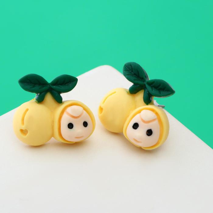 Серьги "Пупсик ягодка", цвет бежево-жёлтый
Серьги "Пупсик ягодка", цвет бежево-жёлтый