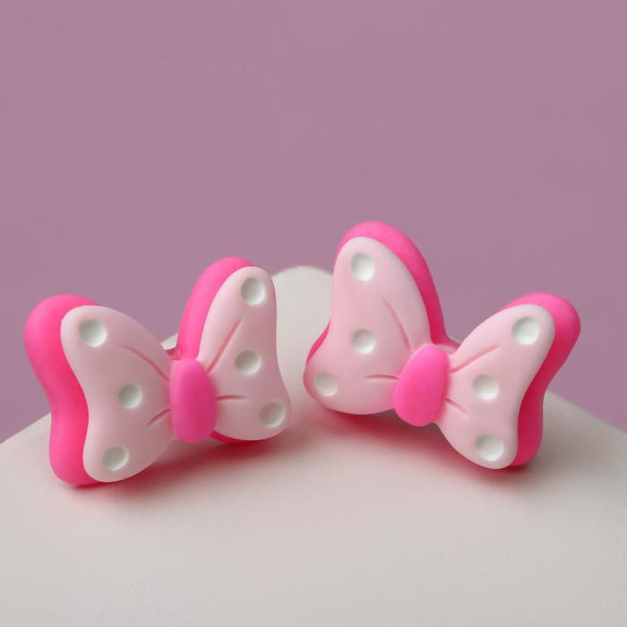 Серьги "Бантик в горошек", цвет розовый
Серьги "Бантик в горошек", цвет розовый