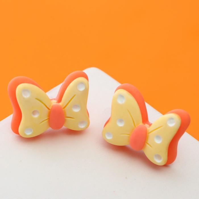 Серьги "Бантик в горошек", цвет жёлто-оранжевый
Серьги "Бантик в горошек", цвет жёлто-оранжевый