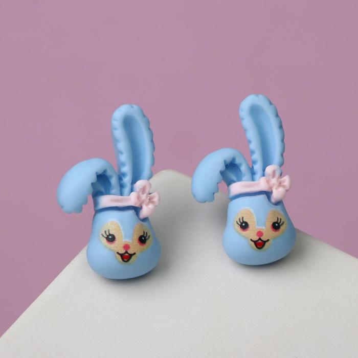 Серьги "Кролик с бантиком", цвет голубо-розовый
Серьги "Кролик с бантиком", цвет голубо-розовый