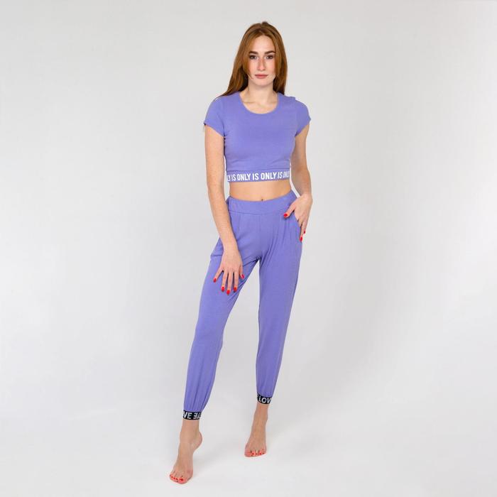 Футболка женская, цвет сиреневый, размер 46
Футболка женская, цвет сиреневый, размер 46