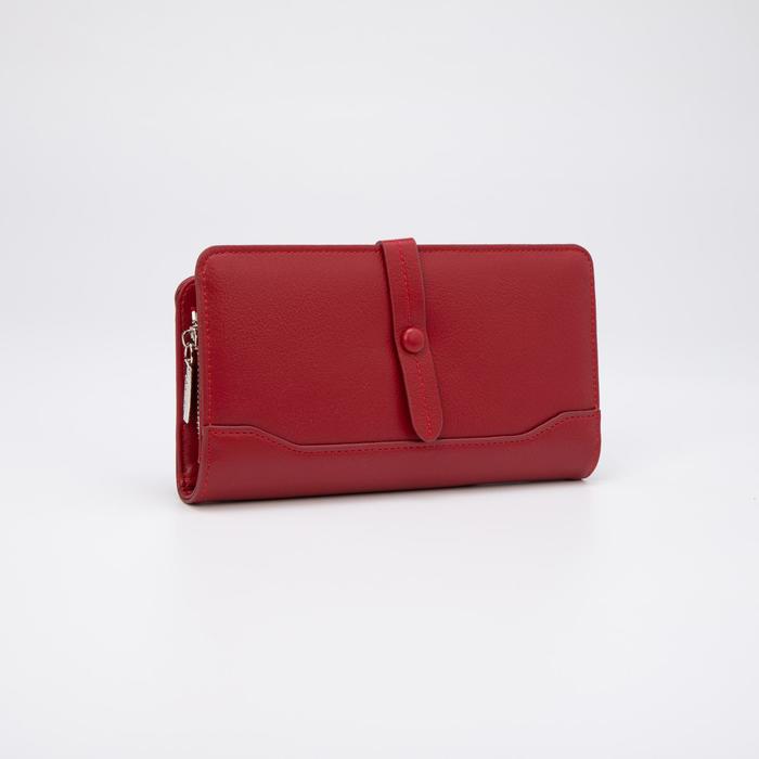 Кошелёк на кнопке, цвет красный
Кошелёк на кнопке, цвет красный