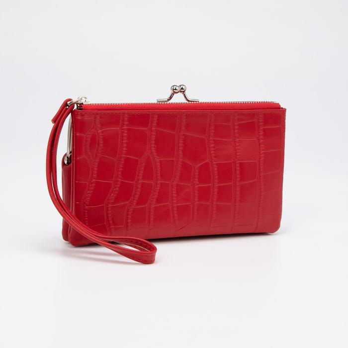 Кошелёк женский, отдел на молнии, цвет красный
Кошелёк женский, отдел на молнии, цвет красный