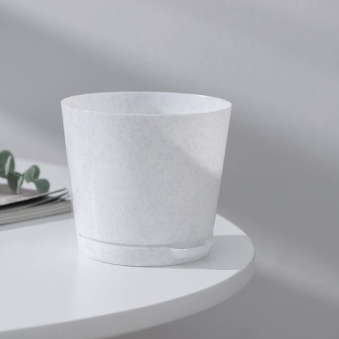 Кашпо с прикорневым поливом Oregano, 500 мл, цвет мраморный
Кашпо с прикорневым поливом Oregano, 500 мл, цвет мраморный