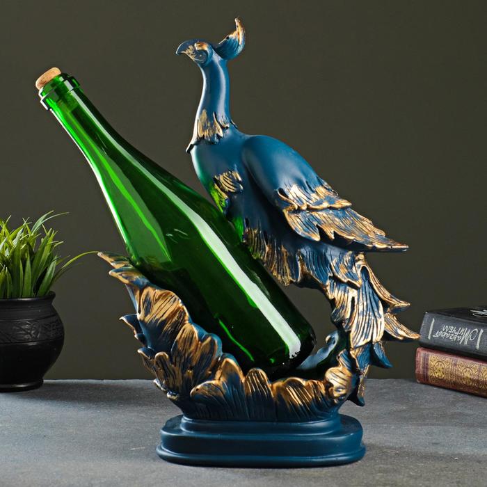 Подставка под бутылку "Павлин" синий, 16х13,5х36,5см
Подставка под бутылку "Павлин" синий, 16х13,5х36,5см