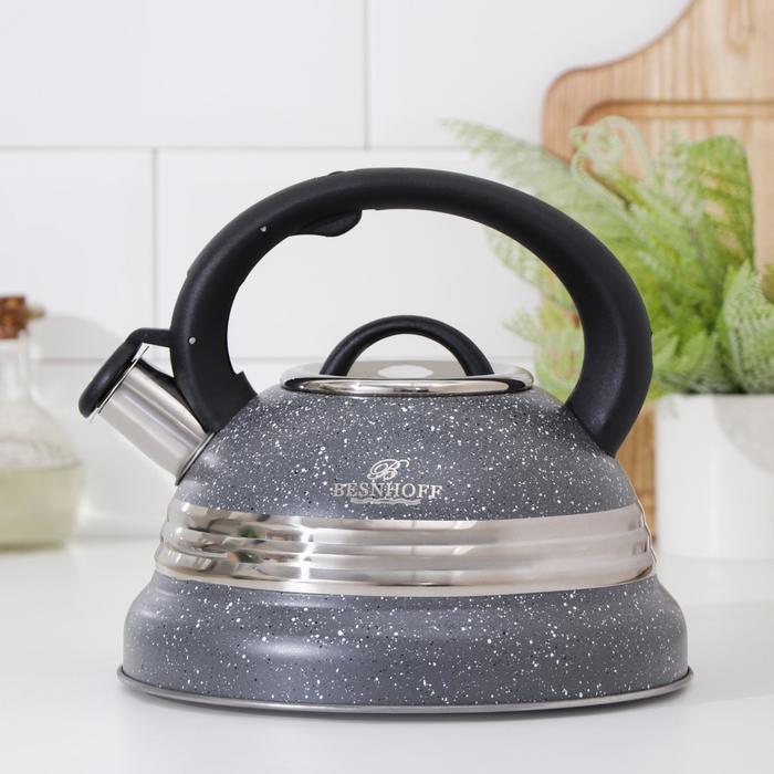 фото Чайник со свистком «вит», 3 л, индукция, цвет серый