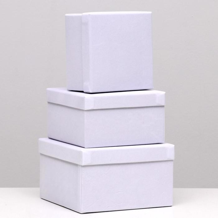 Набор коробок 3в1 "Бархат белый" 23х23х13 см
Набор коробок 3в1 "Бархат белый" 23х23х13 см