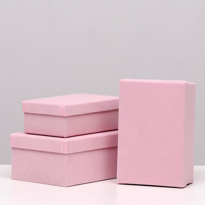 Набор коробок 3в1 "Бархат розовый" 23х17х9,5 см 
Набор коробок 3в1 "Бархат розовый" 23х17х9,5 см