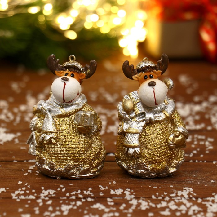 Украшение ёлочное "Олень в шарфе блеск" 4,5х7,5 см, микс
Украшение ёлочное "Олень в шарфе блеск" 4,5х7,5 см, микс