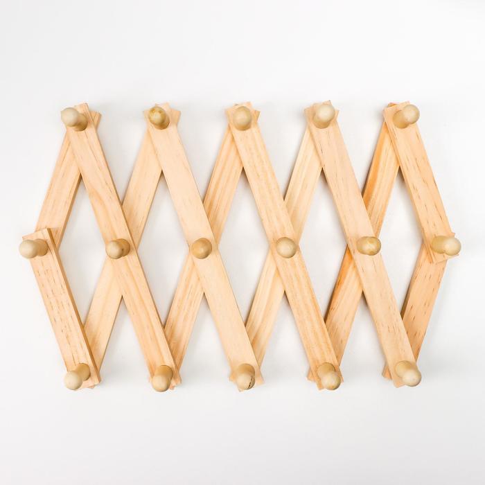 Крючки декоративные дерево "Гармошка - 5 ромбов" 24х5,5х13,5 см
Крючки декоративные дерево "Гармошка - 5 ромбов" 24х5,5х13,5 см