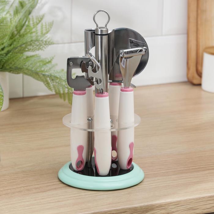 Набор кухонных инструментов «Облако», 5 предметов, на подставке
Набор кухонных инструментов «Облако», 5 предметов, на подставке