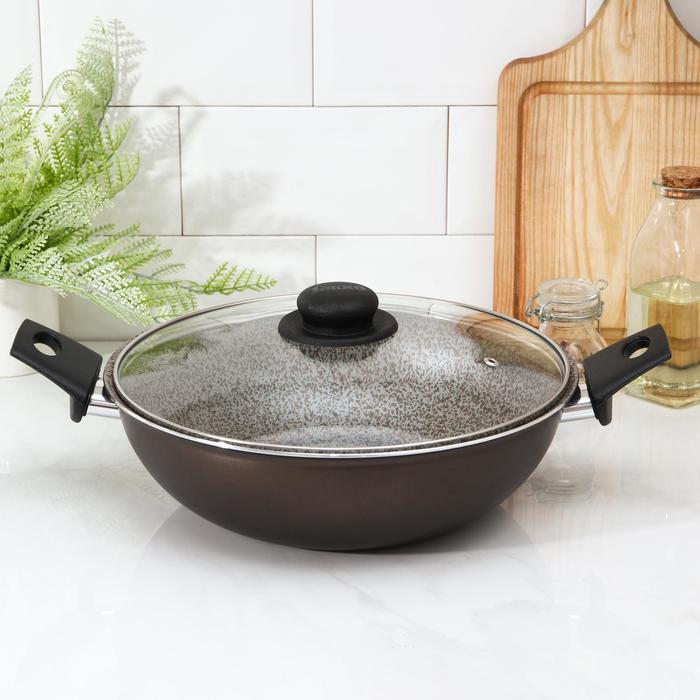 Казан Merletto, 4 л, d=28 см, стеклянная крышка, антипригарное покрытие, цвет чёрный
Казан Merletto, 4 л, d=28 см, стеклянная крышка, антипригарное покрытие, цвет чёрный