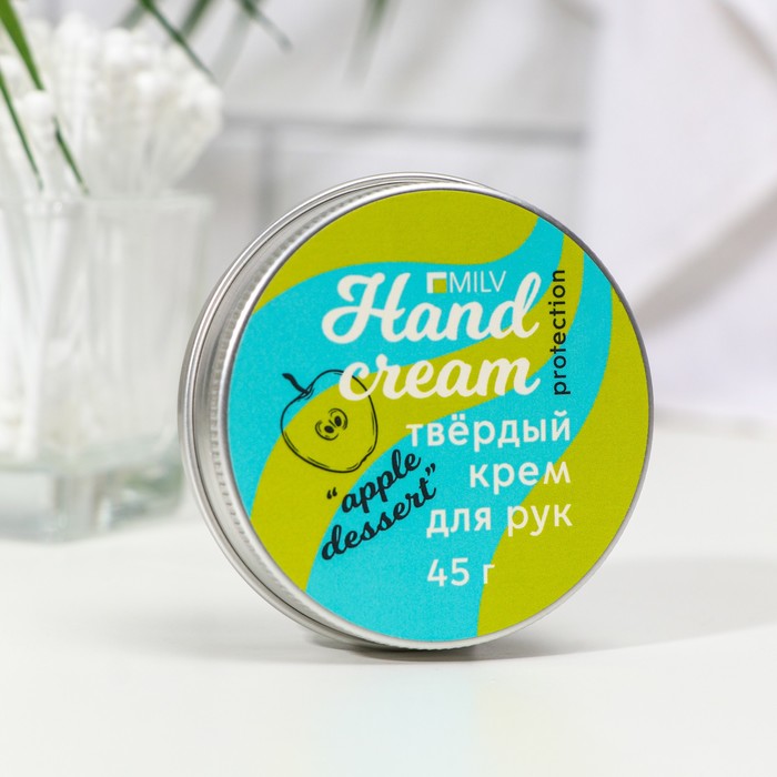 Крем для рук Milv «Яблочный десерт» твёрдый, 45 г
Крем для рук Milv «Яблочный десерт» твёрдый, 45 г
