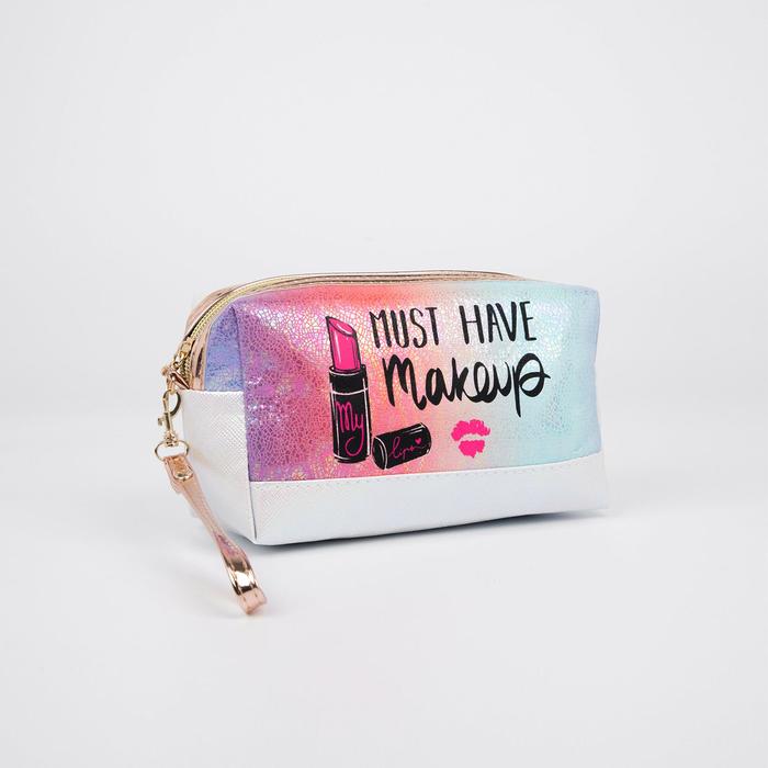 Косметичка на молнии, с ручкой, цвет белый
Косметичка на молнии, с ручкой, цвет белый