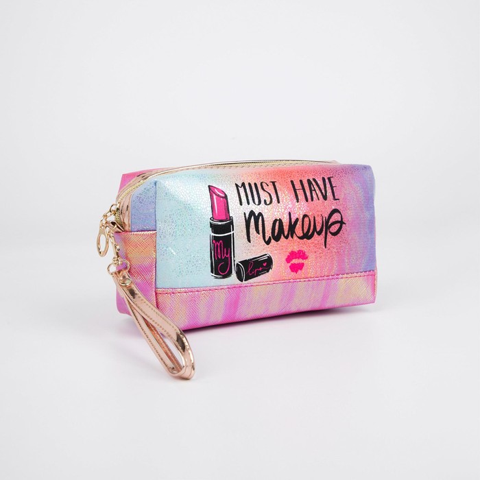 Косметичка на молнии, с ручкой, цвет малиновый
Косметичка на молнии, с ручкой, цвет малиновый