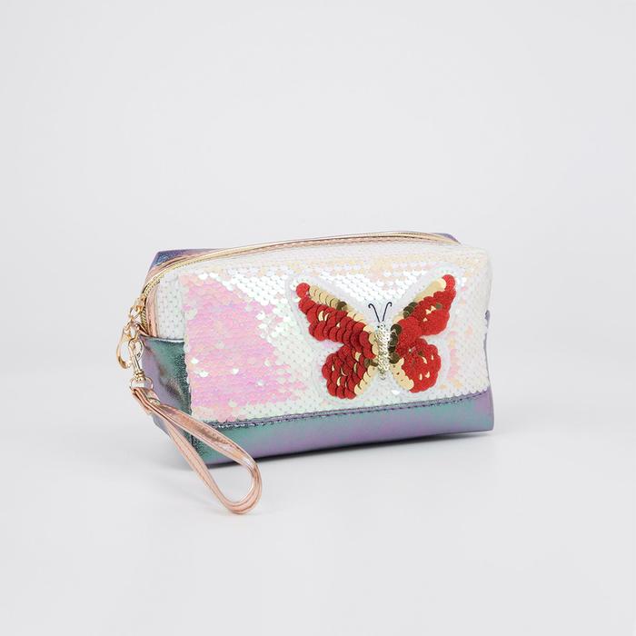 Косметичка дорожная, отдел на молнии, с ручкой, цвет разноцветный, «Бабочка»
Косметичка дорожная, отдел на молнии, с ручкой, цвет разноцветный, «Бабочка»
