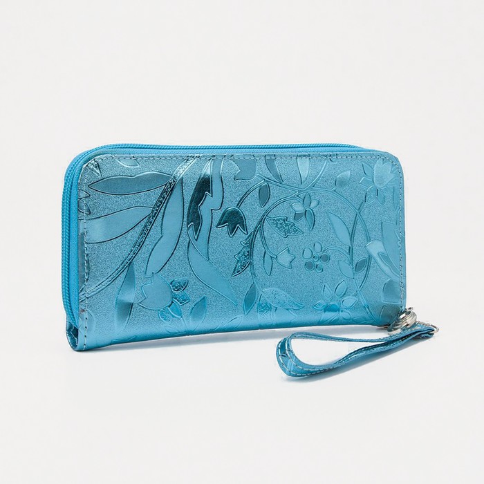 Кошелёк молнии, с ручкой, цвет голубой
Кошелёк молнии, с ручкой, цвет голубой