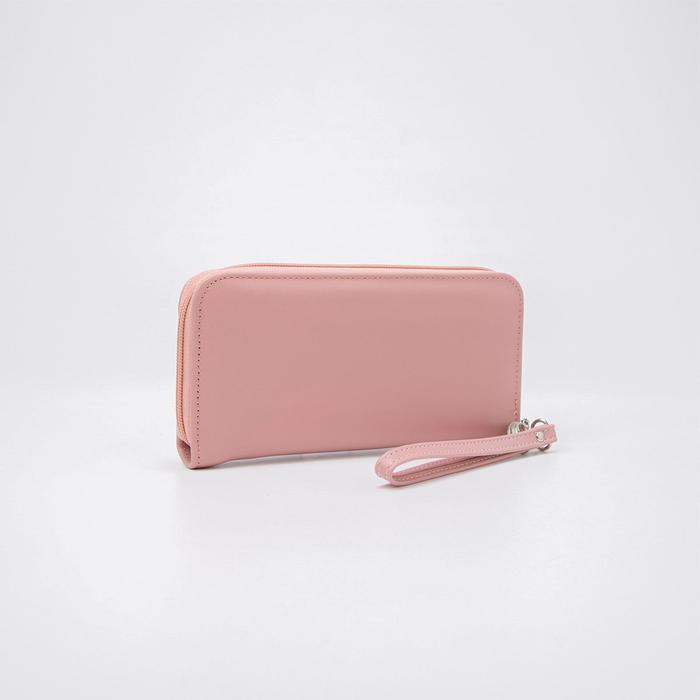 Кошелёк женский, 3 отдела молнии, наружный карман, цвет розовый
Кошелёк женский, 3 отдела молнии, наружный карман, цвет розовый