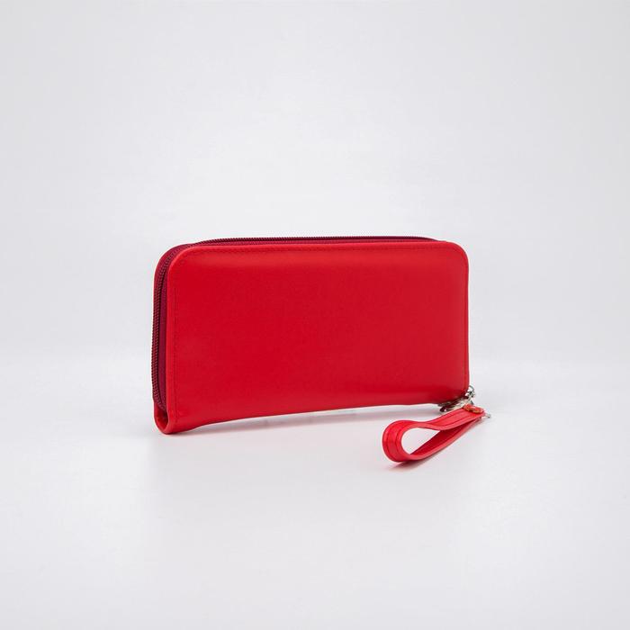 Кошелёк женский, 3 отдела молнии, наружный карман, цвет красный
Кошелёк женский, 3 отдела молнии, наружный карман, цвет красный