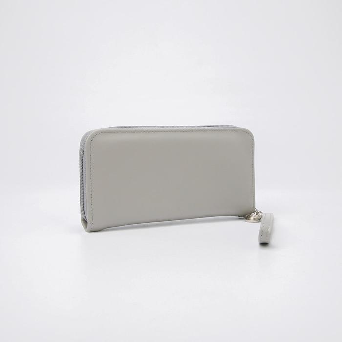 Кошелёк женский, 3 отдела молнии, наружный карман, цвет серый
Кошелёк женский, 3 отдела молнии, наружный карман, цвет серый
