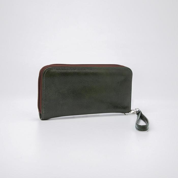 Кошелёк женский, 3 отдела молнии, наружный карман, цвет зелёный
Кошелёк женский, 3 отдела молнии, наружный карман, цвет зелёный