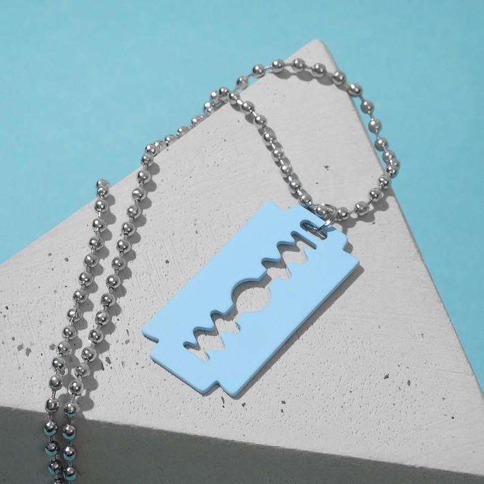 Кулон "Лезвие", цвет небесно-голубой в серебре, 48 см
Кулон "Лезвие", цвет небесно-голубой в серебре, 48 см