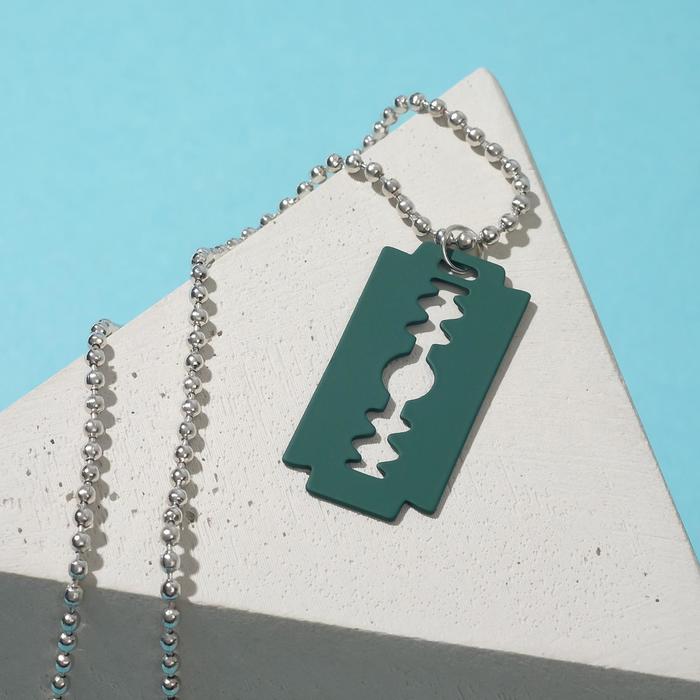 Кулон "Лезвие", цвет зелёный в серебре, 48 см
Кулон "Лезвие", цвет зелёный в серебре, 48 см