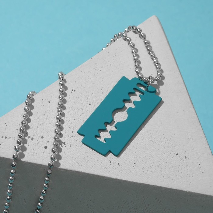 Кулон "Лезвие", цвет бирюзовый в серебре, 48 см
Кулон "Лезвие", цвет бирюзовый в серебре, 48 см