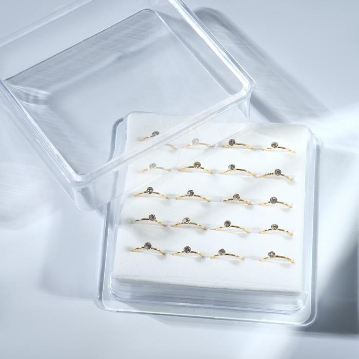 Пирсинг в нос "Кольцо и стразинка", d=8мм, набор 20шт, белый в золоте
Пирсинг в нос "Кольцо и стразинка", d=8мм, набор 20шт, белый в золоте