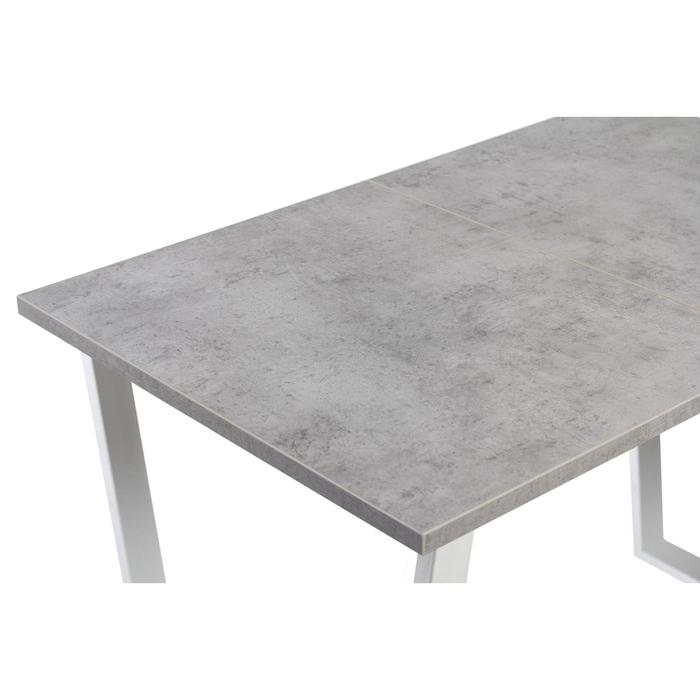 фото Стол атлант-01 1100/1500*700х750 бетон чикаго светлый/опора атлант-белый