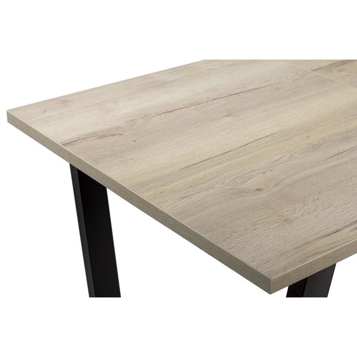 фото Стол атлант-12 1300/1800*800х750 галифакс белый/опора атлант-черный