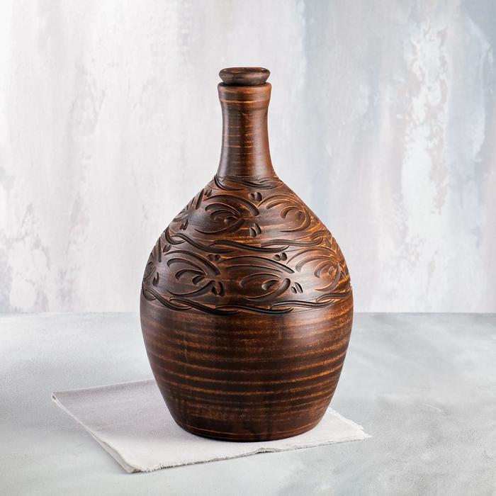 Бутыль "Королевкая", декор, красная глина, 5.7 л
Бутыль "Королевкая", декор, красная глина, 5.7 л