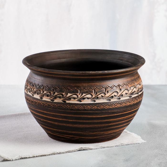 Горшок для запекания, ангоб, красная глина, 2.5 л
Горшок для запекания, ангоб, красная глина, 2.5 л